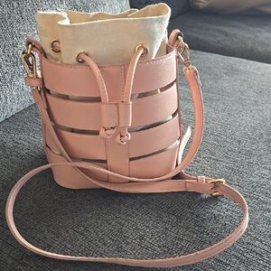 Madison West Blush Pink Mini Bucket Bag